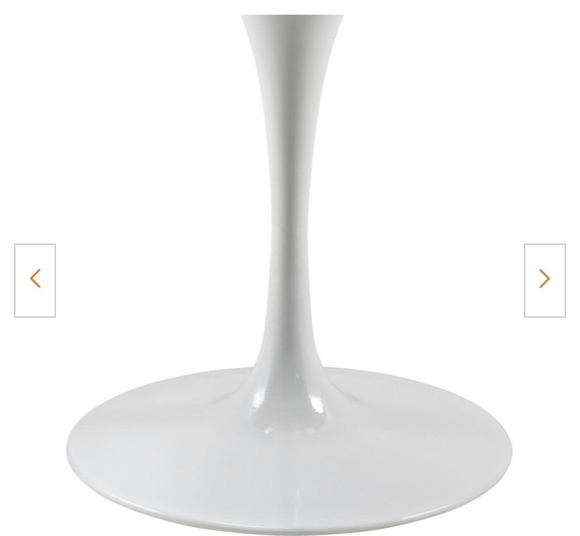 Brand new 47’ in Lippa in White Round Artificial Marble Dining Table by Modway