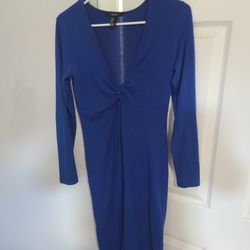 Forever 21 Blue Long Sleeve Dress