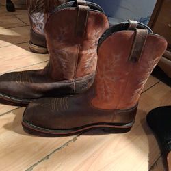 HOSS Man Steel Toe Boots Size 14