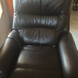 Leather reclining chair