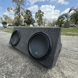 Double 12in Speakers With Box