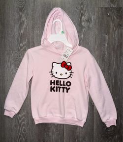Girls hello kitty hoodie sizes XS (6) and S (7/8)