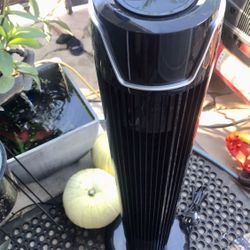 Black Oscillating Tower Fan 