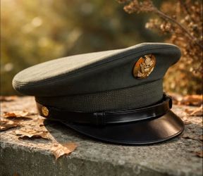 USA army uniform hat. Vintage. 1950-s