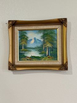 Signed Small vintage oil painting