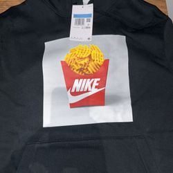 Nike Waffle Fries Hoodie - Black Size M