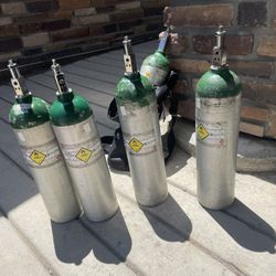 5 Empty Oxigen Tank For $20  Hablo Español