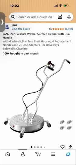 Janz 24" Pressure Washer Surface Cleaner