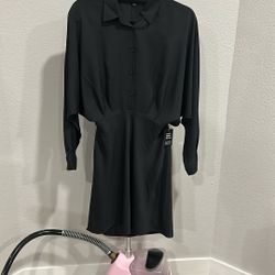 Black Express Portiono Shirt Dress