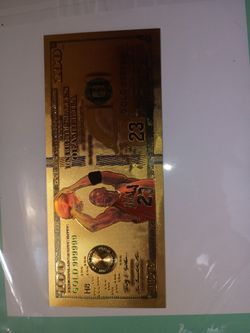 MICHAEL JORDAN 24K 100 DOLLAR