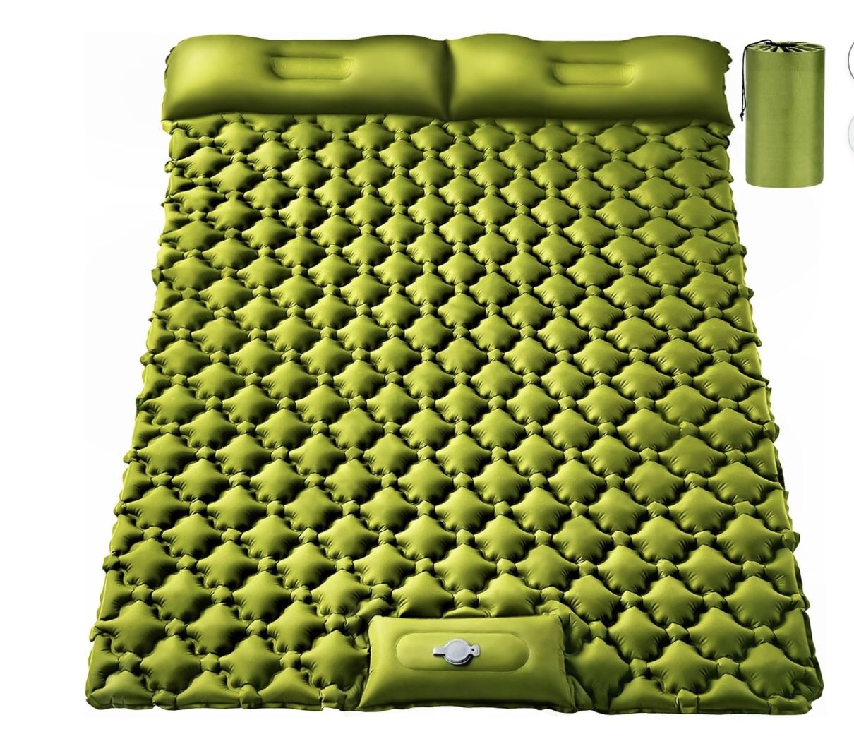 Camping Sleeping Pad,Double Sleeping Pad Self Inflating 4" Extra-Thick For 2 Person 