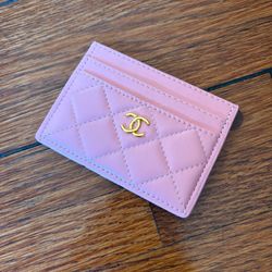 Pink double C women’s wallet