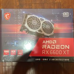  MSI Radeon RX6600 MECH 2X 8G GDDR6 Graphics Card
