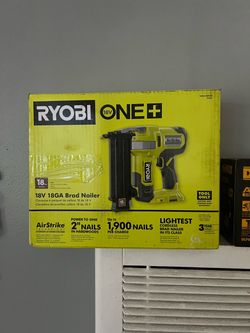 Ryobi ONE+ 18V 18-Gauge Cordless AirStrike Brad Nailer (Tool Only