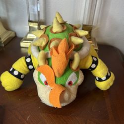 RARE Super Mario Party 5 Bowser 10" Plush Doll Nintendo Sanei Hudson Soft 2003