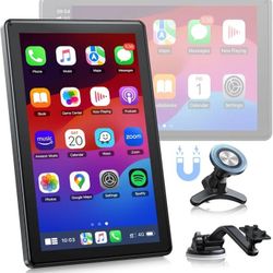 7-inch Wreless Apple Carplay Screen for Car Android Auto Magnetic Holder, OTA, Portrait & Landscape Screen,