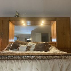 Solid Oak 6 Piece King Bed Set