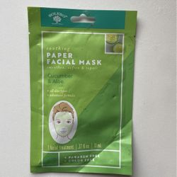 LPaper facial cucumber and Aloe facial treatment