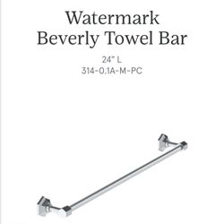 Watermark - Beverly 24 Inch Wall Mounted Towel Bar New In Box