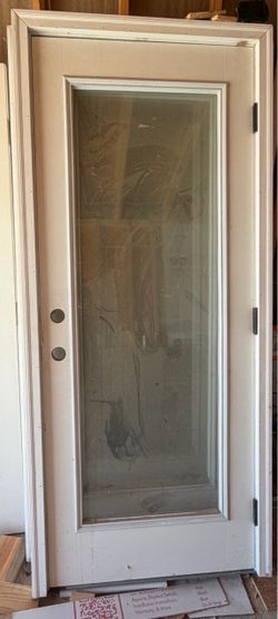 New 32 inch exterior door and frame