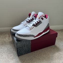 Nike Jordan 3 Cardinal Red Size 10 Men’s