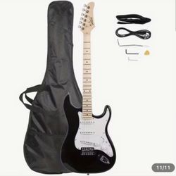 Beginners electric guitar 39” and accessories and bag