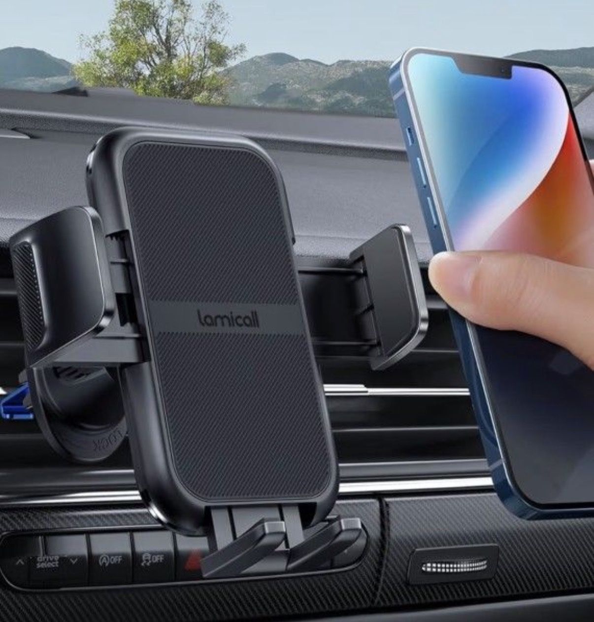 Car Phone Holder Vent Air Vent Mount for iPhone & Samsung Phones