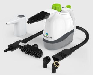 Steamfast SF-210 Handheld Steam Cleaner, 6 Accessories Included, 12-Foot Power Cord, Chemical-Free Steam, 