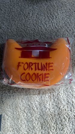 Fortune Cookie Shaped Plush Pillow