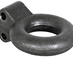 Buyers Products B16140 Plain Finish Forged Steel Tow Eye, 3" ID, 10 Ton Towing Eye, Pintle Hook Hitch Lunette Ring for Adjustable Channel Bracket,