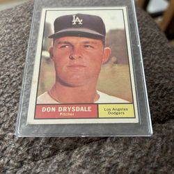 1961 Topps #260 Don Drysdale Los Angeles Dodgers Baseball Card