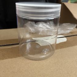 Plastic Jars With Lids (S)