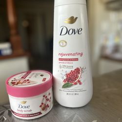 Dove Body Wash & Body Scrub 