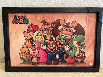 Super Mario framed picture /wall art