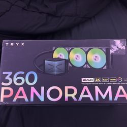 TRYX Panorama 360 ARGB 360mm All in One Liquid CPU Cooling Kit - Black
