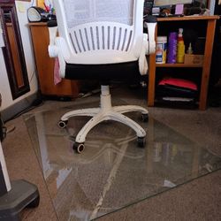 Tempered GLASS Desk Chair Matt