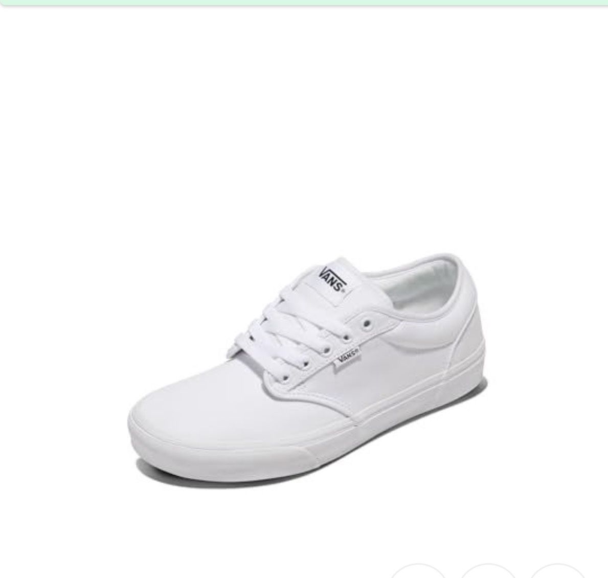 New Vans Men's Atwood Shoe | Low-Top Fashion Sneakers for Work, Walking & Casual Everyday Wear, White/White, 7.5