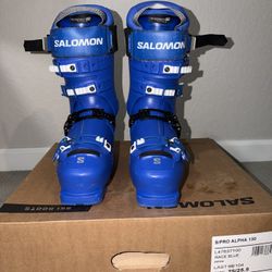 2025 Salomon S/Pro Alpha LV 130 ski boots.  Size 25.5