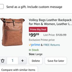 Leather Backpack
