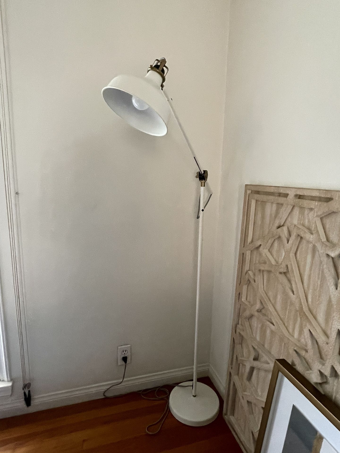 RANARP Floor/reading lamp with LED bulb, off-white Ikea