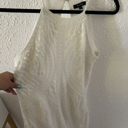 White Sequin Dress 