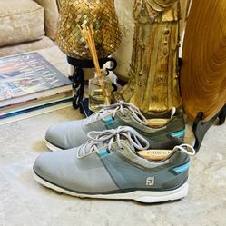 FootJoy Pro SL Shoes Men’s Gray Spikeless Golf Shoes 53855 IntelliShield 9.5M
