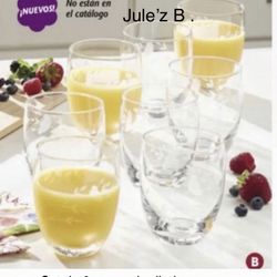 Princess House. Set De 8 Vasos De Diario Nuevos En Sus Cajas 