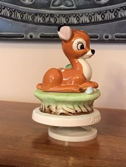 Vintage Disney Bambi Rotating Music Box