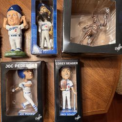 Bobble heads  a set of 5 Los Angeles Dodgers