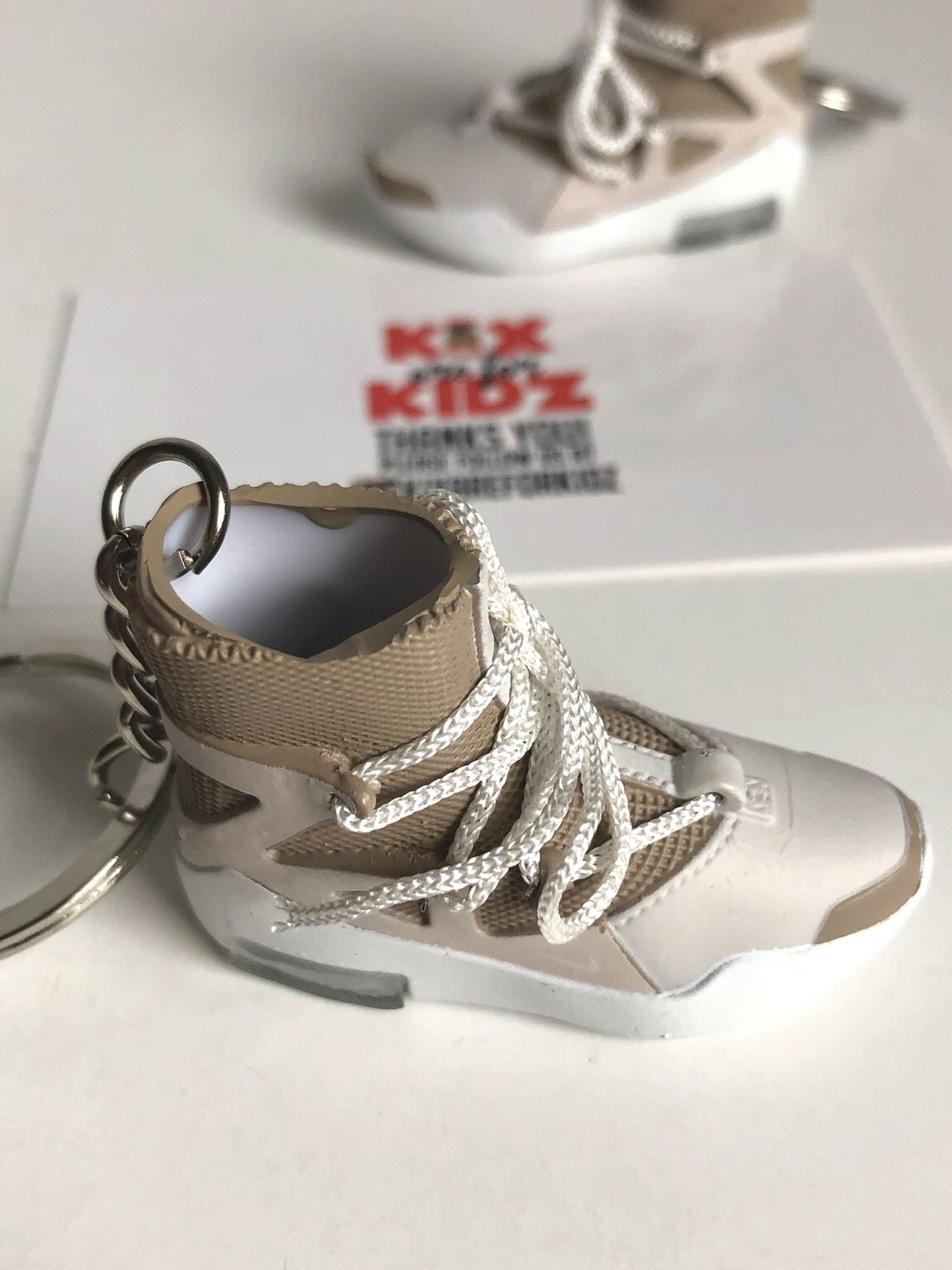 Fear Of God Tan 3D Mini Sneaker Keychain