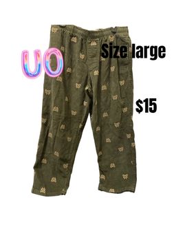 Urban Outfitters Corduroy Butterfly Pants Size Large💕💕091126