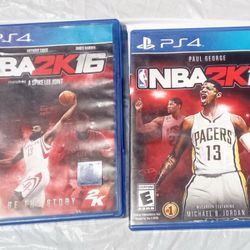 PS4 GAMES  NBA 2K 16 & 17