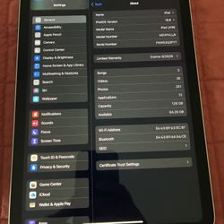 iPad Air 128gb (WiFi Only, Not Cellular)