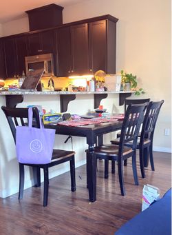 Dining table with four chair